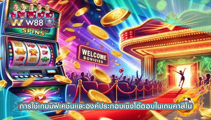 การใช้เกมมิฟิเคชันและองค์ประกอบเชิงโต้ตอบในเกมคาสิโน